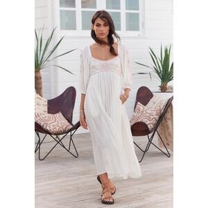 Free People White Maxi Dress